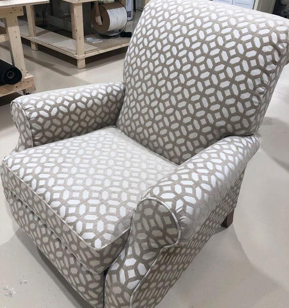 Reupholstered Arm Chair Side