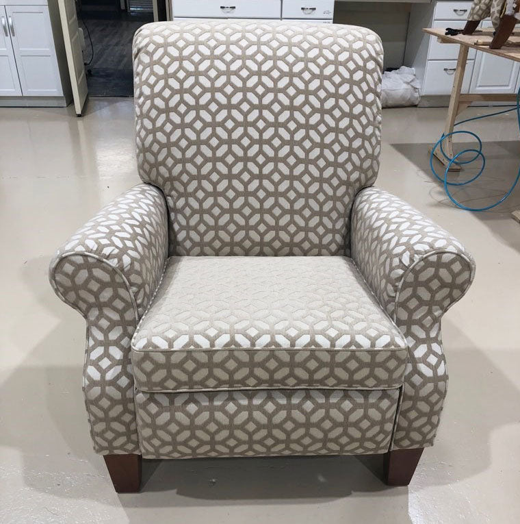 Reupholstered Arm Chair Front