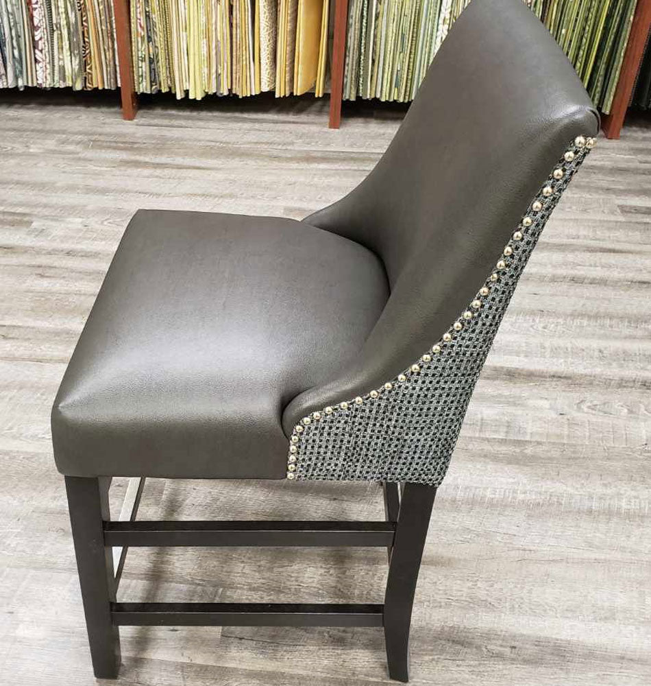 Leather Armless Dining Chairs Reupholstered