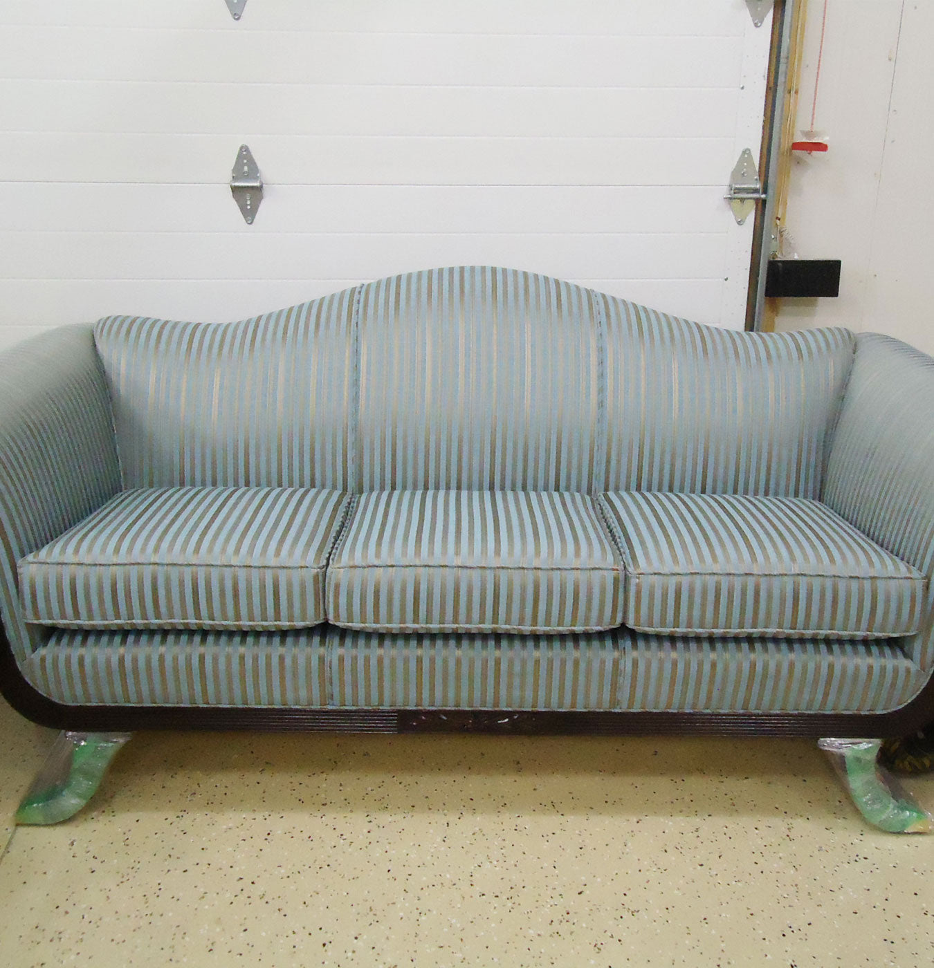 Reupholstered Sofa After