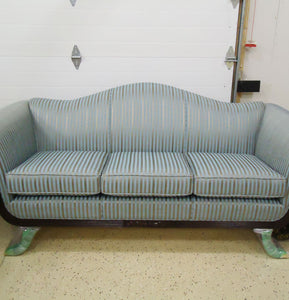 Reupholstered Sofa After