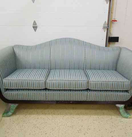 Reupholstered Sofa After