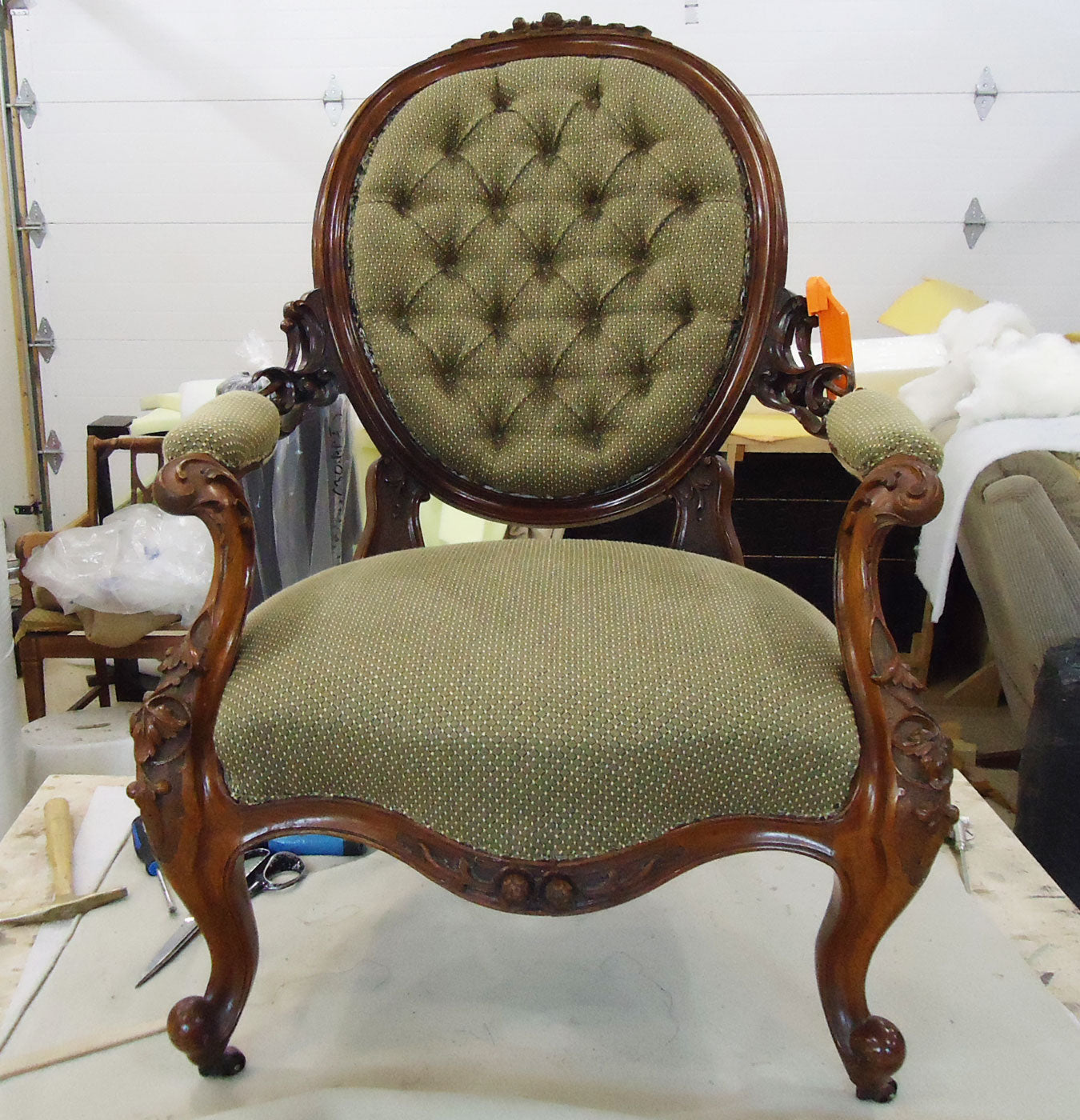 Green Longe Chair After
