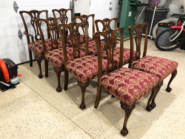 Reupholstered Dining Room Chair Set