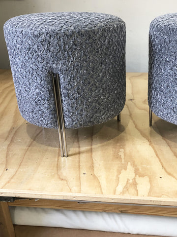Reupholstered Ottoman Set