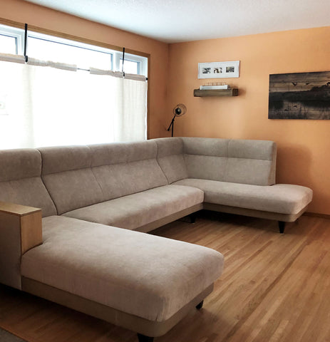 Reupholstered Sectional Sofa