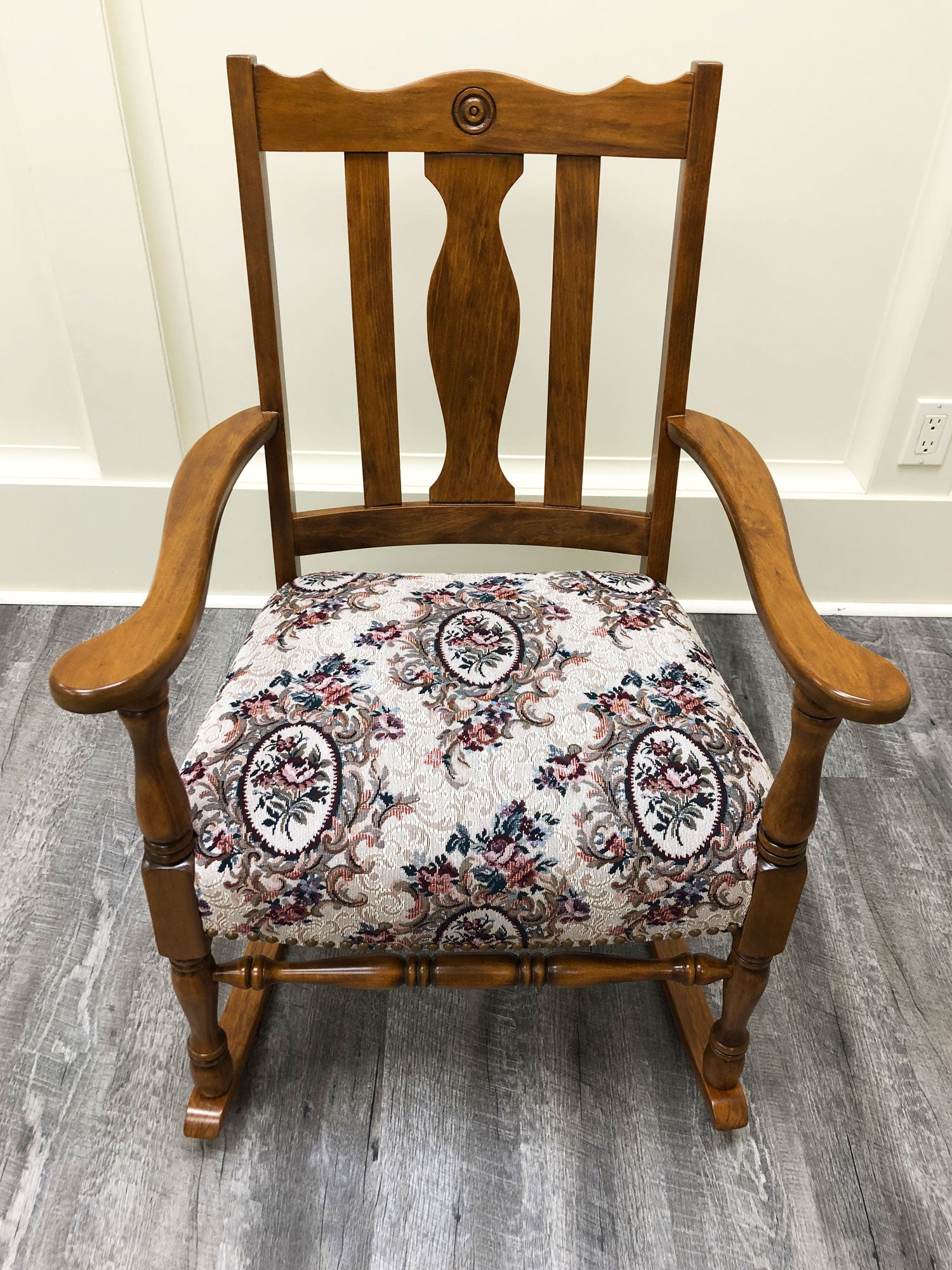 Reupholstered Arm Chair